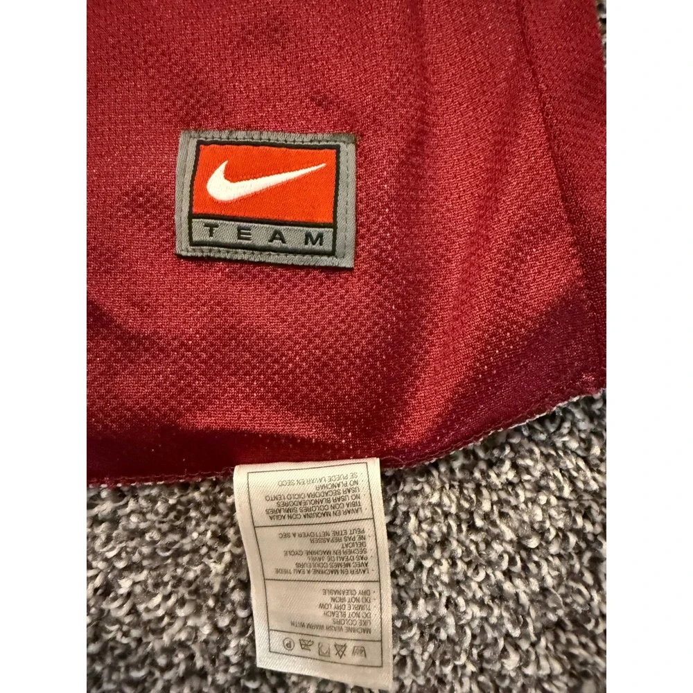 Vintage Nike Washington Redskins Reversible NFL Flag Football Jersey XL Burgundy